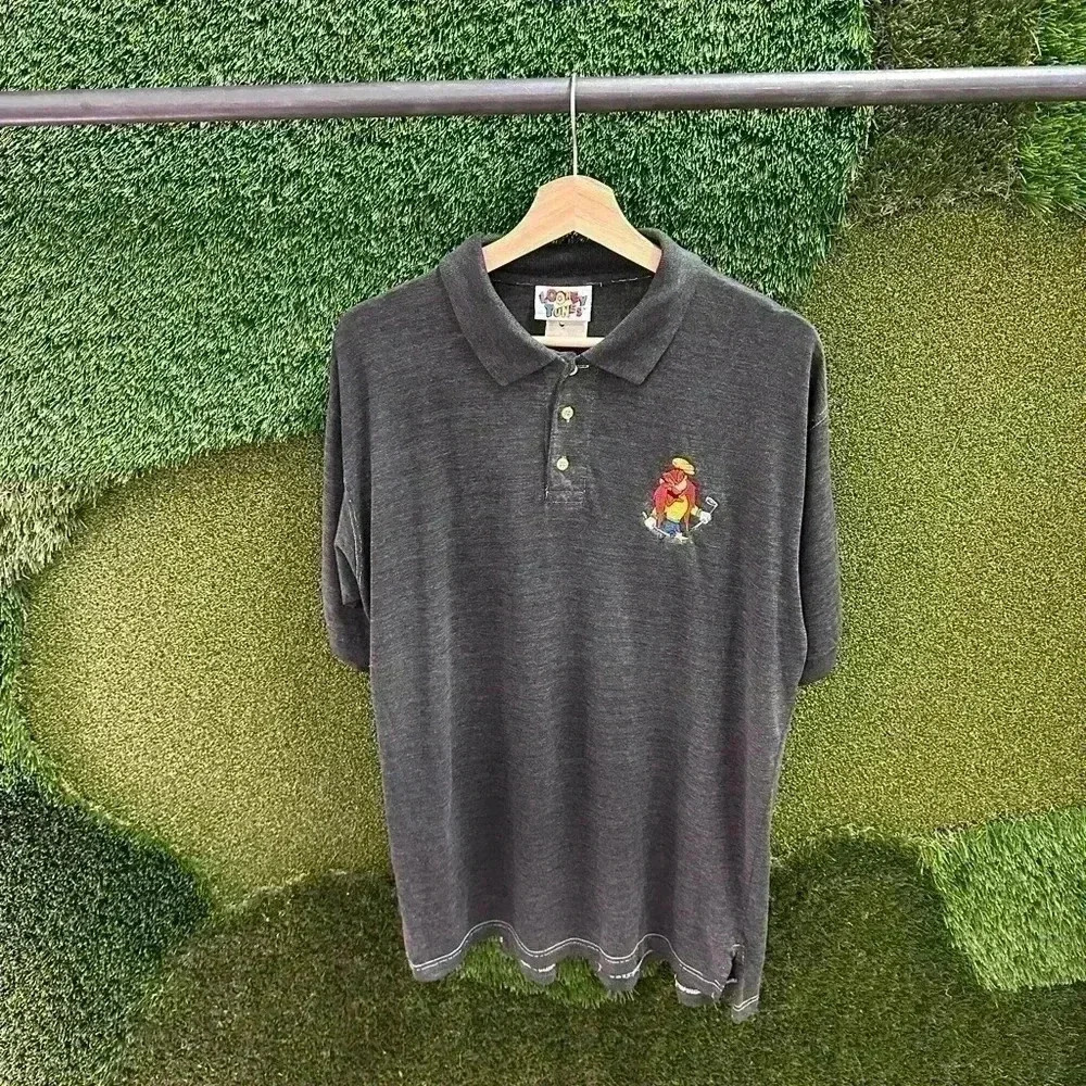 Vintage Looney Tunes Yosemite Sam Polo  Shirt Large